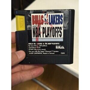 Bulls vs. Lakers and the NBA Playoffs Sega Genesis, 1991 Cartridge Only